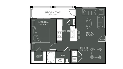 A2 floorplan at Park at Magnolia, Magnolia, 77354